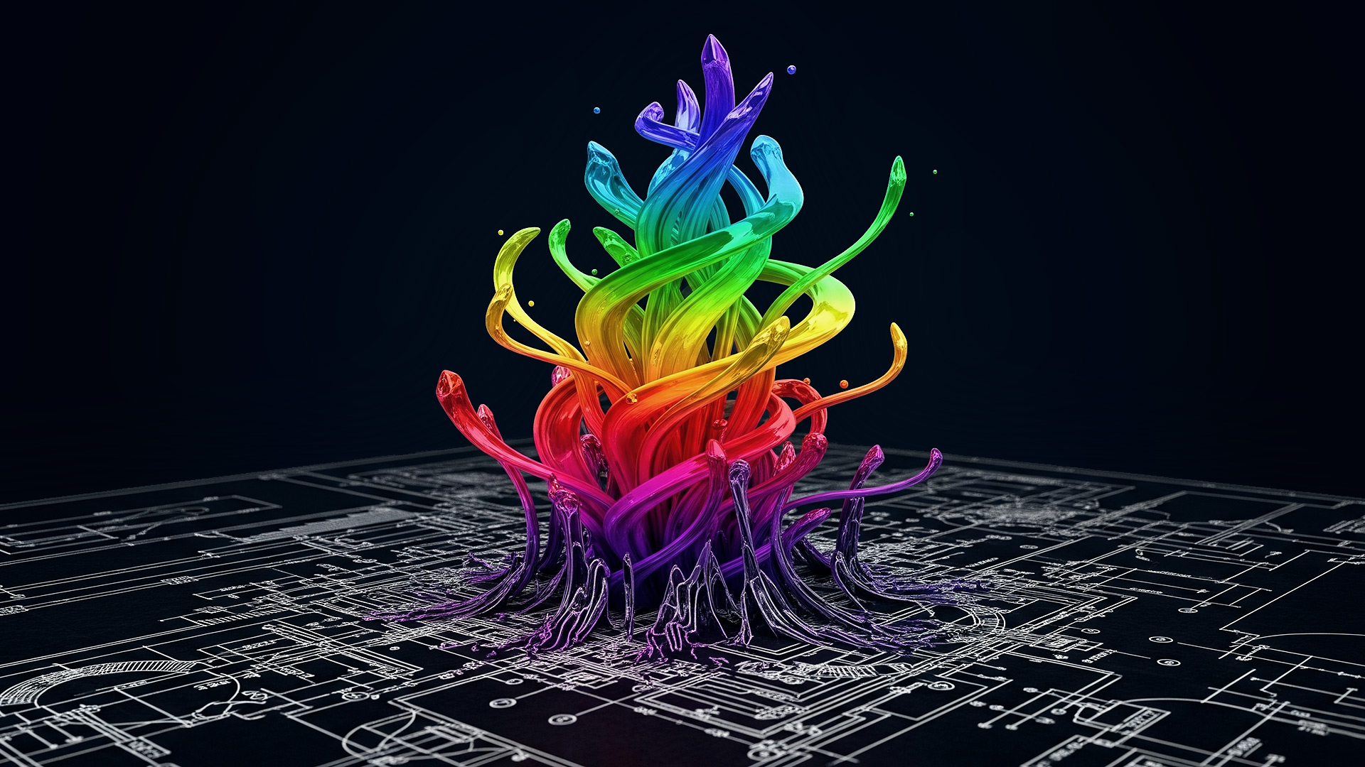  The blueprint made real: a black and white photo showing the complex structural foundation of the Calatrava bridge, representing strategic design.