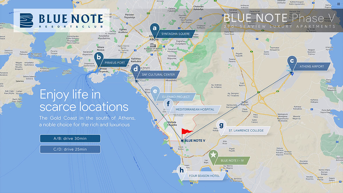 Blue Note Phase V – Slide emphasizing the exclusivity and premium lifestyle offered by the development’s location.